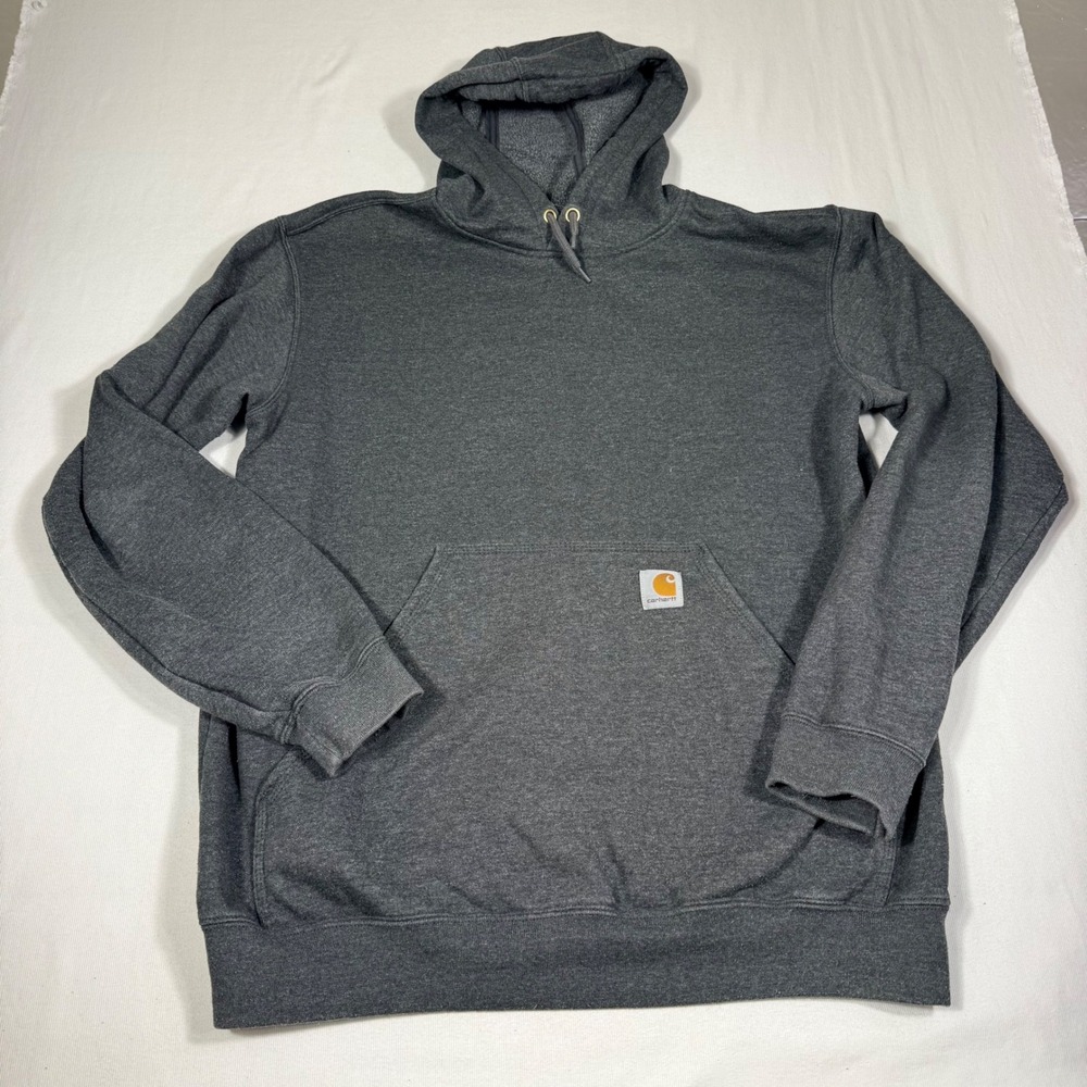 Carhartt Hoodie Size M Gray K121 Midweight Original Fit Pullover Sweatshirt